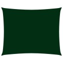 Parasole a Vela Oxford Rettangolare 2,5x3,5 m Verde Scuro