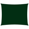 Parasole a Vela Oxford Rettangolare 2,5x3,5 m Verde Scuro