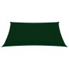 Parasole a Vela Oxford Rettangolare 2,5x3,5 m Verde Scuro