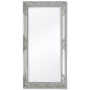 Specchio da Parete Stile Barocco 100x50 cm Argento