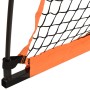 Rete Baseball Arancione e Nera 183x182x183cm Acciaio Poliestere