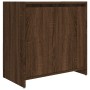 Armadietto Bagno Rovere Marrone 60x33x61cm Legno Ingegnerizzato