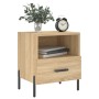 Comodini 2 pz Rovere Sonoma 40x35x47,5 cm in Legno Multistrato