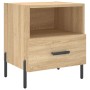 Comodini 2 pz Rovere Sonoma 40x35x47,5 cm in Legno Multistrato