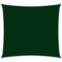 Vela Parasole in Tela Oxford Quadrata 4x4 m Verde Scuro