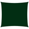 Vela Parasole in Tela Oxford Quadrata 4x4 m Verde Scuro