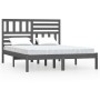 Giroletto Grigio 150x200 cm King in Legno Massello di Pino