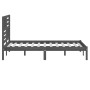 Giroletto Grigio 150x200 cm King in Legno Massello di Pino