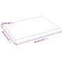 Ripiano Muro Marrone Chiaro 40x30x2 cm Massello Rovere Trattato