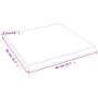 Ripiano Muro Marrone Scuro 40x40x2 cm Massello Rovere Trattato