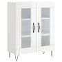 Credenza 69,5x34x90 cm in Legno Multistrato Bianco Lucido