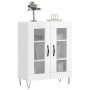 Credenza 69,5x34x90 cm in Legno Multistrato Bianco Lucido