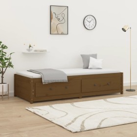 Dormeuse Miele 90x190 cm Single in Legno Massello di Pino