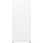 Armadio Classificatore Bianco 46x62x133 cm in Acciaio