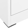 Armadio Classificatore Bianco 46x62x133 cm in Acciaio