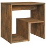 Comodini Rovere Fumo 2 pz 40x30x40 cm in Legno Multistrato