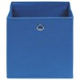 Contenitori 10 pz in Tessuto non Tessuto 28x28x28 cm Blu