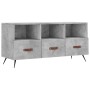 Mobile Porta TV Grigio Cemento 102x36x50 cm Legno Multistrato