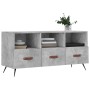 Mobile Porta TV Grigio Cemento 102x36x50 cm Legno Multistrato