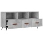 Mobile Porta TV Grigio Cemento 102x36x50 cm Legno Multistrato