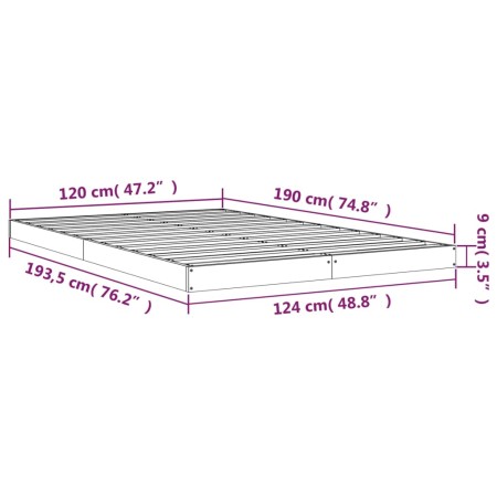 Giroletto 120x190 cm Small Double in Legno Massello di Pino