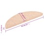 Tappetini Scale Adesivi 10 pz 56x17x3 cm Marroni Agugliati