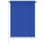 Tenda a Rullo per Esterni 100x140 cm Blu HDPE