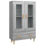 Credenza Grigio Sonoma 70x31x115 cm in Legno Multistrato