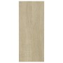 Mensole a Cubo da Parete 3 pz Bianco Rovere Sonoma