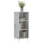 Credenza Grigio Cemento 34,5x32,5x90 cm in Legno Multistrato