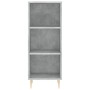 Credenza Grigio Cemento 34,5x32,5x90 cm in Legno Multistrato