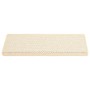 Tappeti Autoadesivi Scale Aspetto Sisal 15 pz 65x21x4 cm Crema