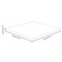 Piano Tavolo Quadrato Marrone Chiaro 70x70x2,5 Rovere Trattato