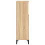 Armadietto da Bagno Rovere Sonoma 30x30x100cm Legno Multistrato