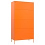 Armadio Arancione 90x50x180 cm in Acciaio