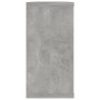 Mensole Parete Cubo 4pz Grigio Cemento 100x15x30 cm Multistrato