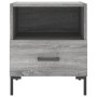 Comodino Grigio Cemento 40x35x47,5 cm in Legno Multistrato