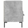 Comodino Grigio Cemento 40x35x47,5 cm in Legno Multistrato