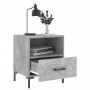 Comodino Grigio Cemento 40x35x47,5 cm in Legno Multistrato