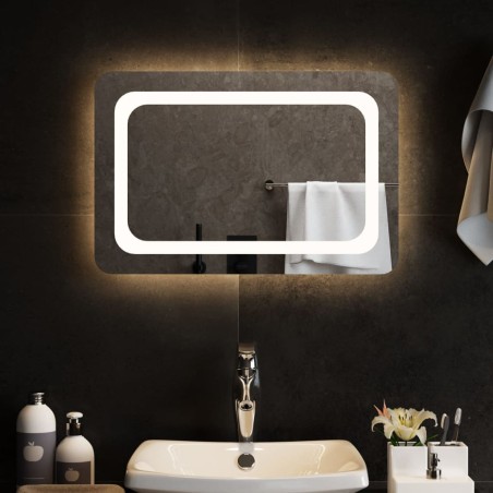 Specchio da Bagno con Luci LED 60x40 cm