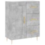 Credenza Grigio Cemento 69,5x34x90 cm in Legno Multistrato