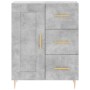 Credenza Grigio Cemento 69,5x34x90 cm in Legno Multistrato