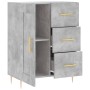 Credenza Grigio Cemento 69,5x34x90 cm in Legno Multistrato