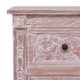 Credenza con 2 Cassetti 90x30x60 cm in Legno Massello di Mogano