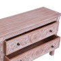 Credenza con 2 Cassetti 90x30x60 cm in Legno Massello di Mogano