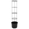 Vaso a Torre per Pomodori Antracite Ø39x150 cm Polipropilene