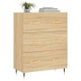 Credenza Rovere Sonoma 69,5x34x90 cm in Legno Multistrato