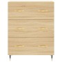 Credenza Rovere Sonoma 69,5x34x90 cm in Legno Multistrato