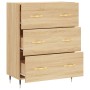 Credenza Rovere Sonoma 69,5x34x90 cm in Legno Multistrato