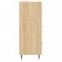 Credenza Rovere Sonoma 69,5x34x90 cm in Legno Multistrato